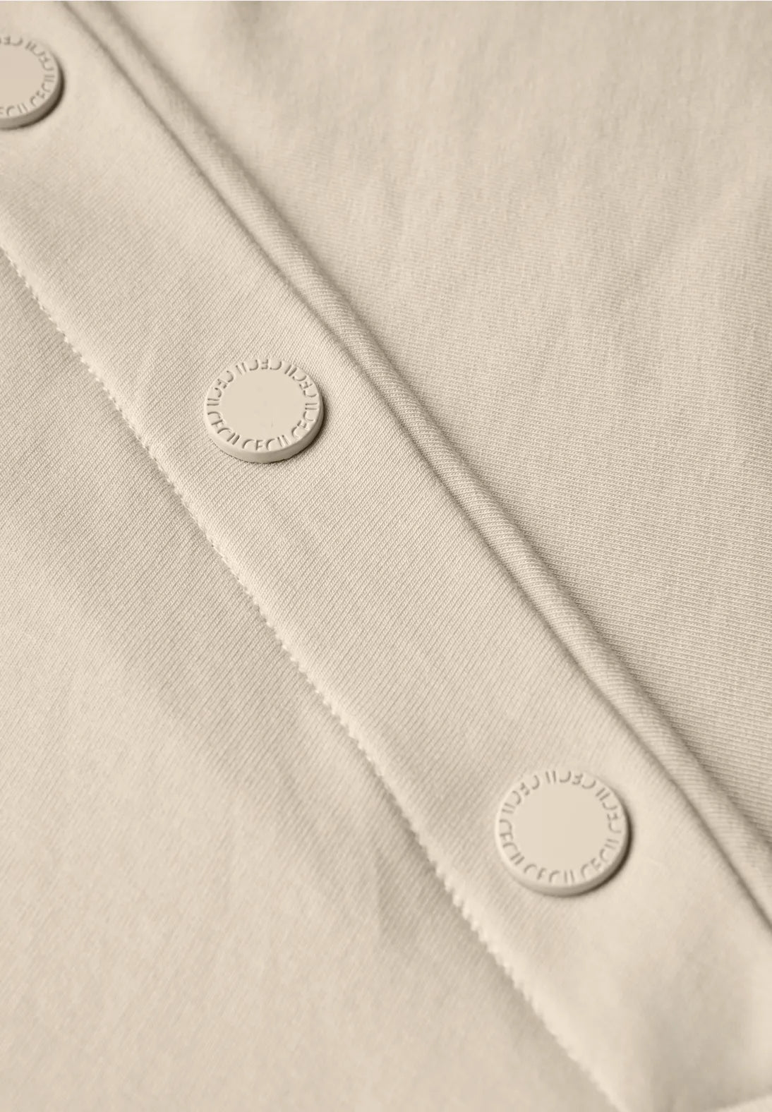 CECIL 323717 Solid T-Shirt With Buttons