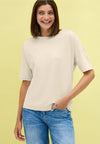 CECIL 323717 Solid T-Shirt With Buttons