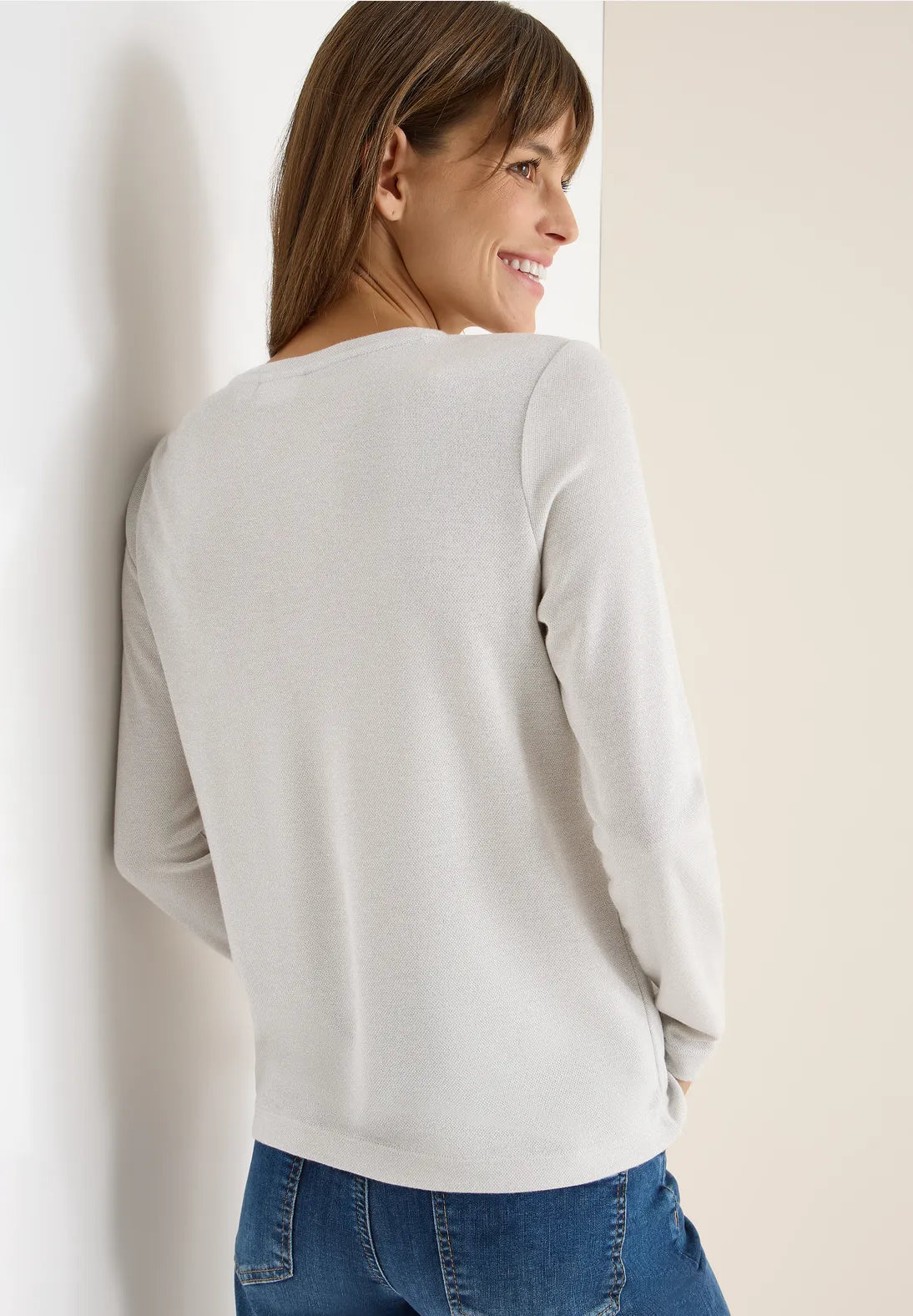 CECIL 323816 Glitter Jersey Top