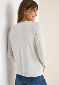 CECIL 323816 Glitter Jersey Top