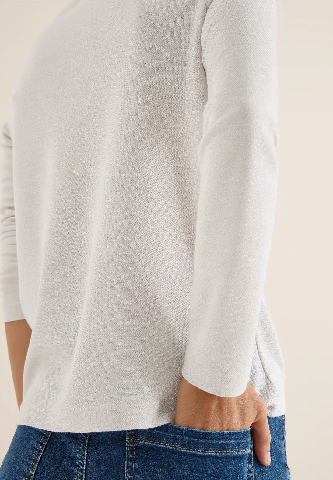 CECIL 323816 Glitter Jersey Top