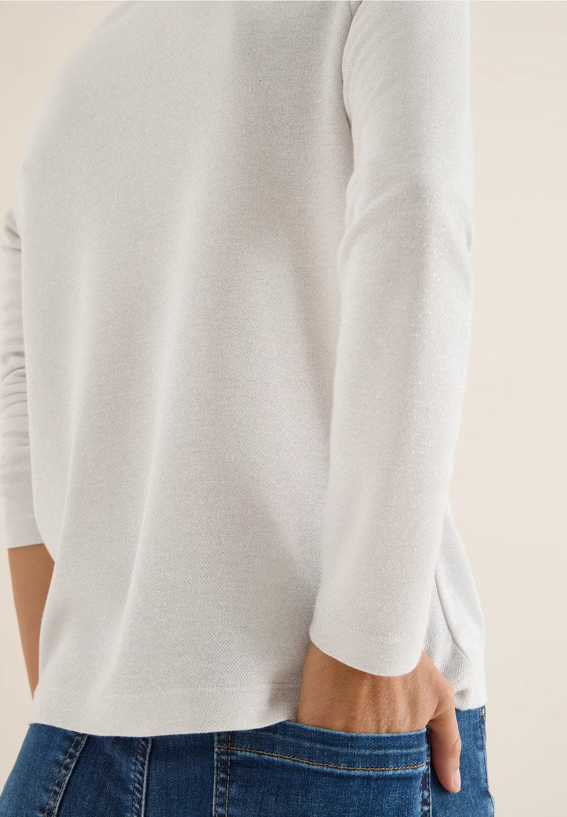 CECIL 323816 Glitter Jersey Top