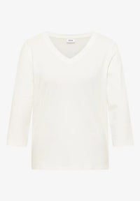 CECIL 323865 Essential T-Shirt mit V-Ausschnitt