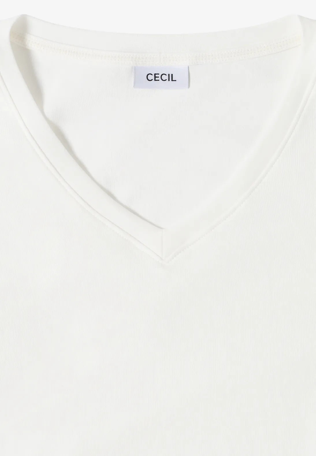 CECIL 323865 Essential T-Shirt mit V-Ausschnitt