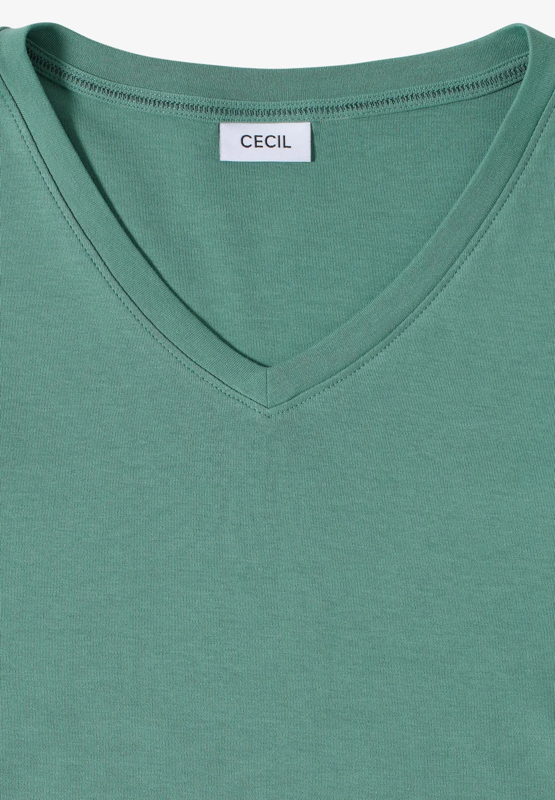 CECIL 323865 Essential T-Shirt mit V-Ausschnitt
