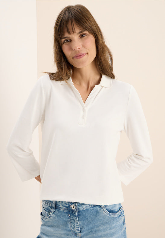 CECIL 323868 Solid Polo With Buttons