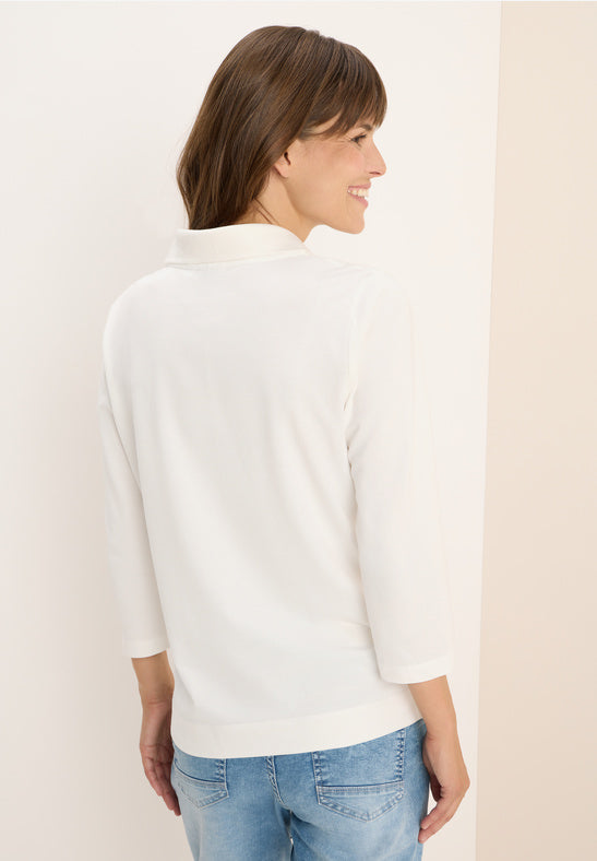 CECIL 323868 Solid Polo With Buttons