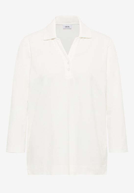 CECIL 323868 Solid Polo With Buttons