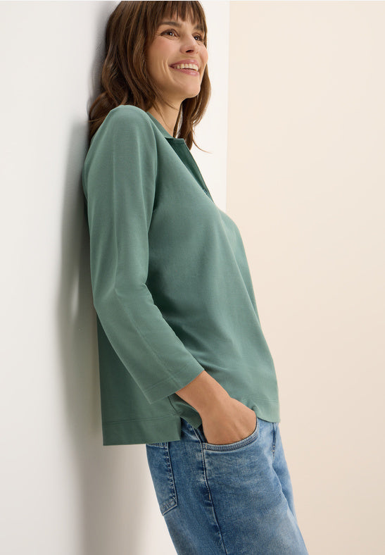 CECIL 323868 Solid Polo With Buttons