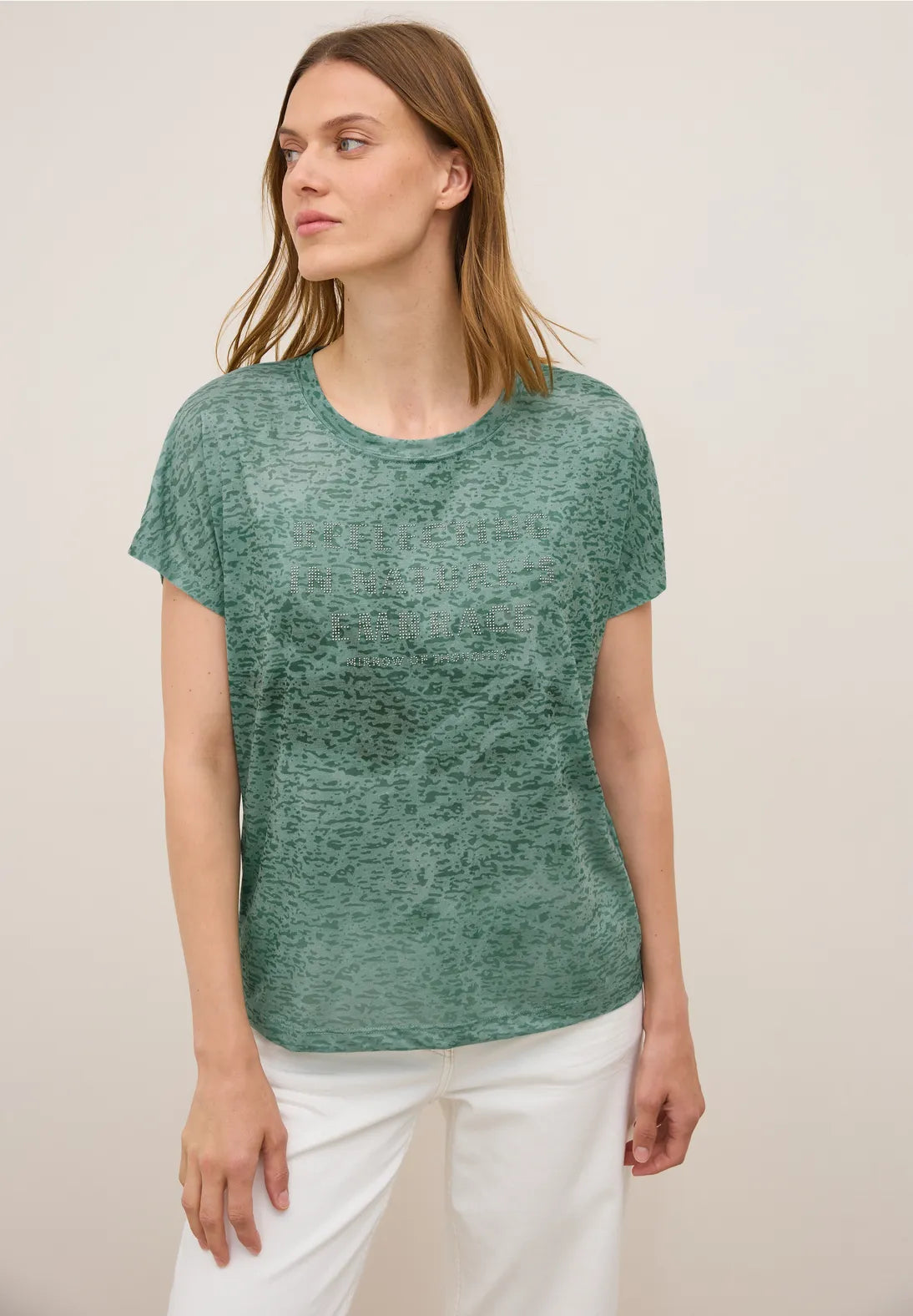 CECIL 323884 Fusion Burn Out Fp T-Shirt