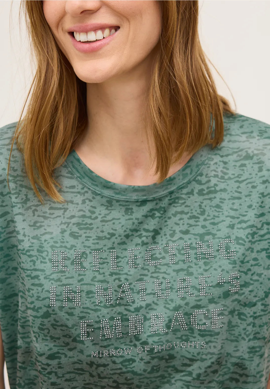 CECIL 323884 Fusion Burn Out Fp T-Shirt