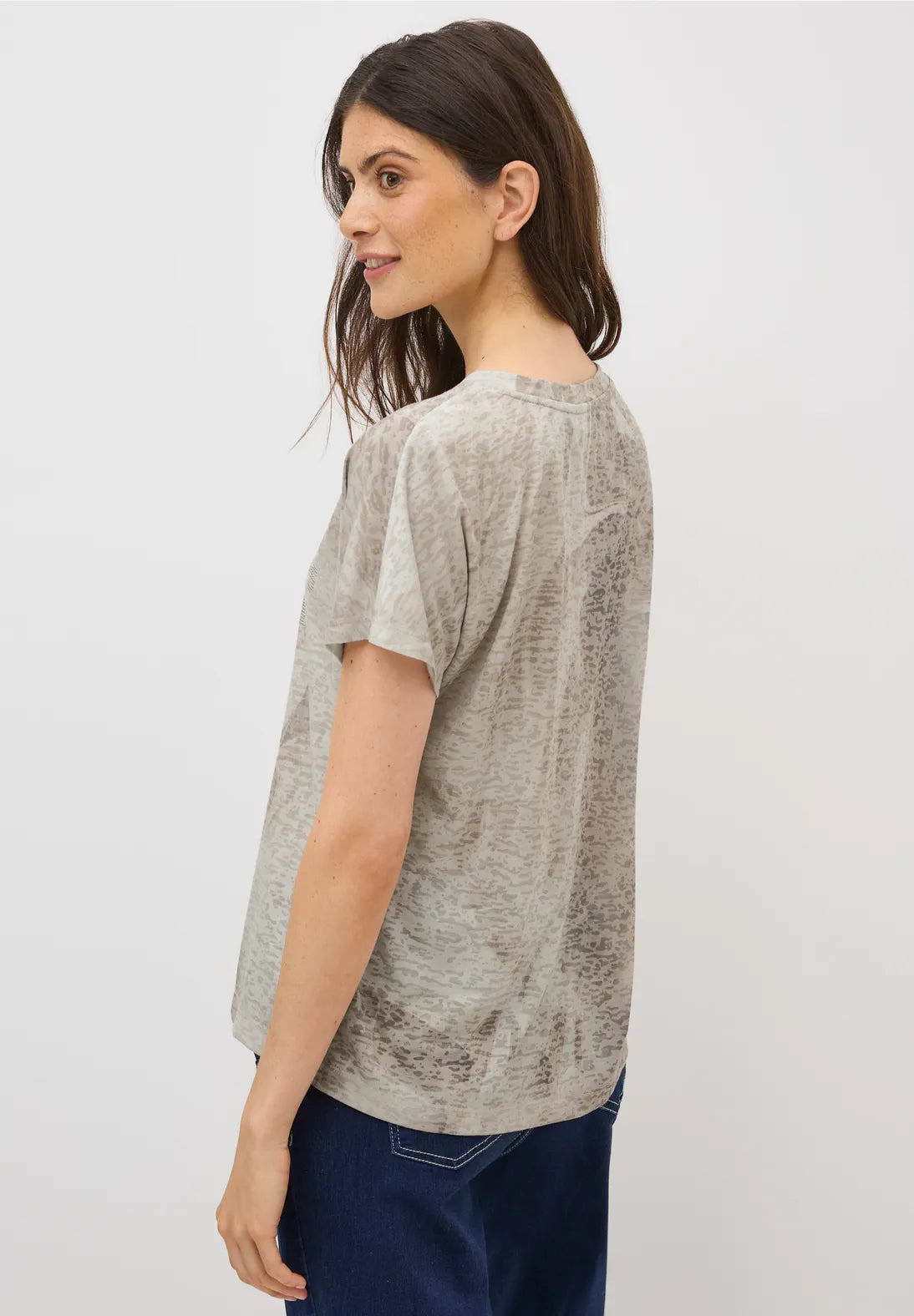 CECIL 323884 Fusion Burn Out Fp T-Shirt