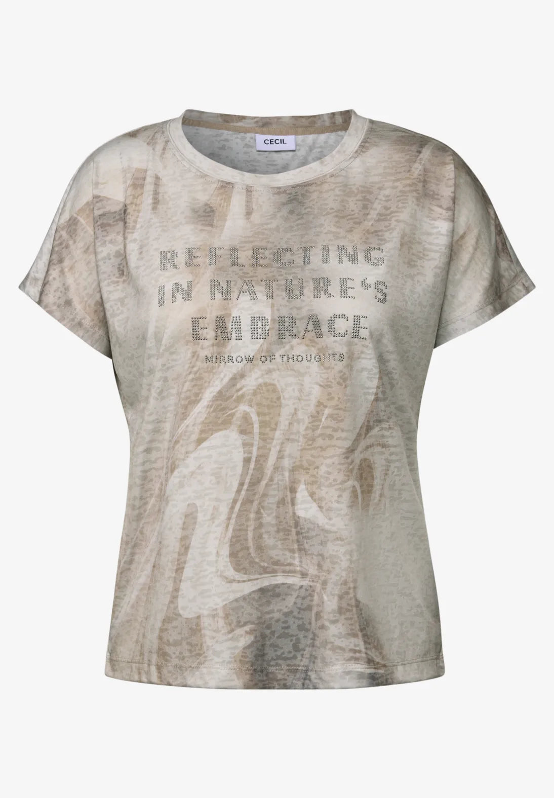 CECIL 323884 Fusion Burn Out Fp T-Shirt