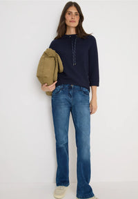 CECIL 324048 Solid Ottoman Funnel Neck