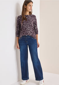 CECIL 324148 Cosy Melange Aop T-Shirt