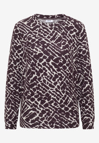 CECIL 324148 Cosy Melange Aop T-Shirt