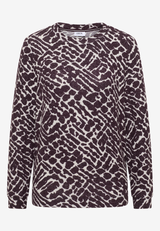 CECIL 324148 Cosy Melange Aop T-Shirt