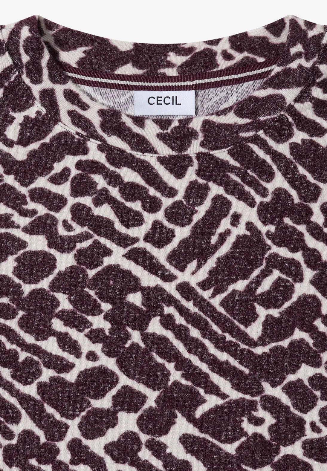 CECIL 324148 Cosy Melange Aop T-Shirt
