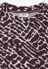 CECIL 324148 Cosy Melange Aop T-Shirt