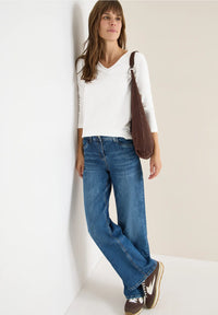 CECIL 324253 Basic Shirt With Gathering