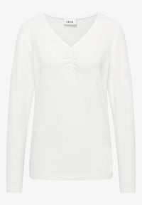 CECIL 324253 Basic Shirt With Gathering