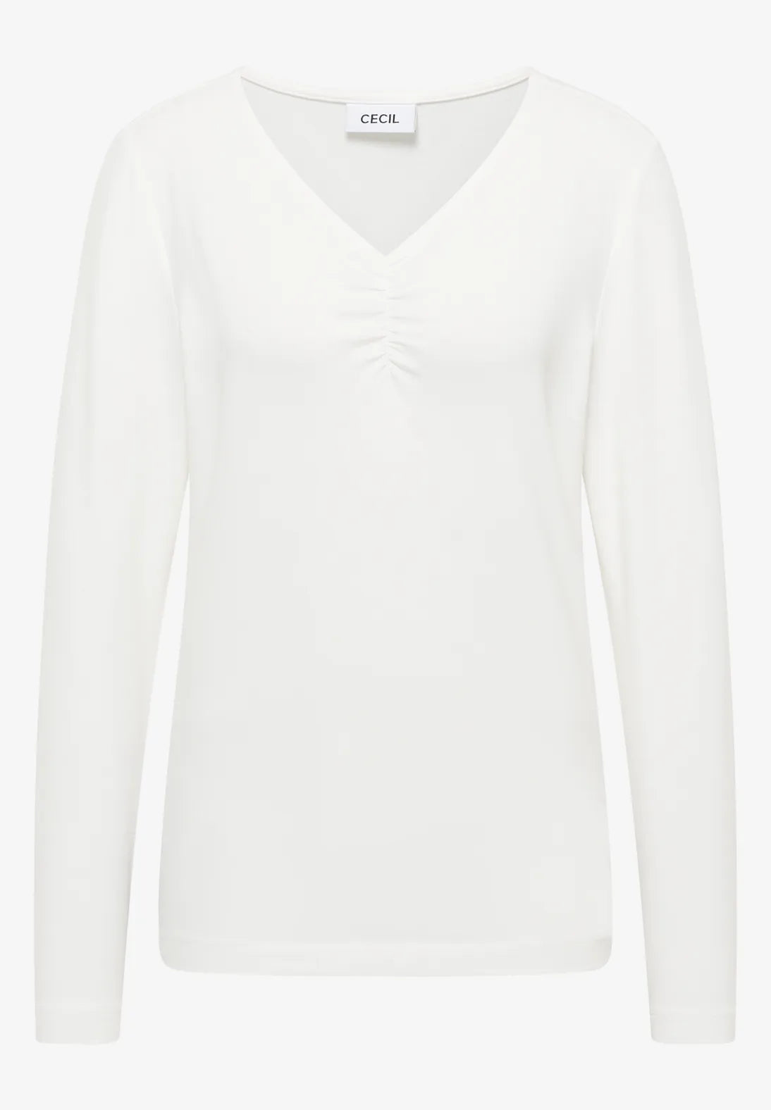 CECIL 324253 Basic Shirt With Gathering