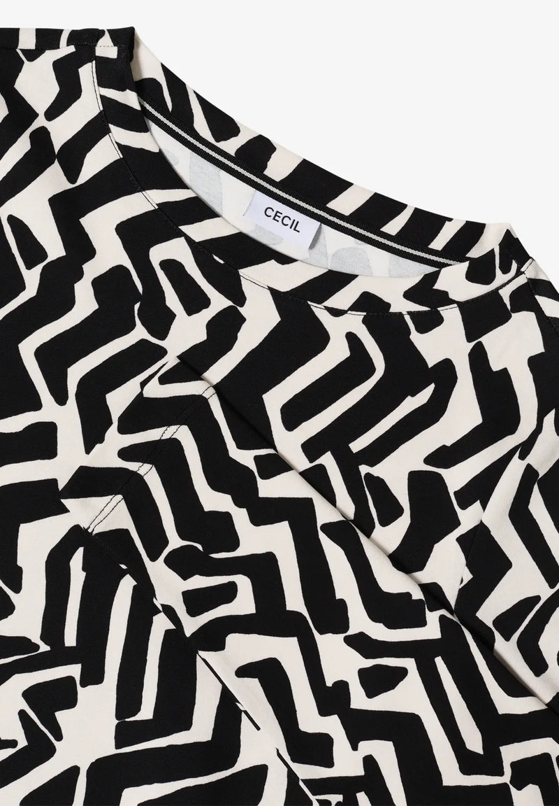 CECIL 324298 Big Aop Boat Neck