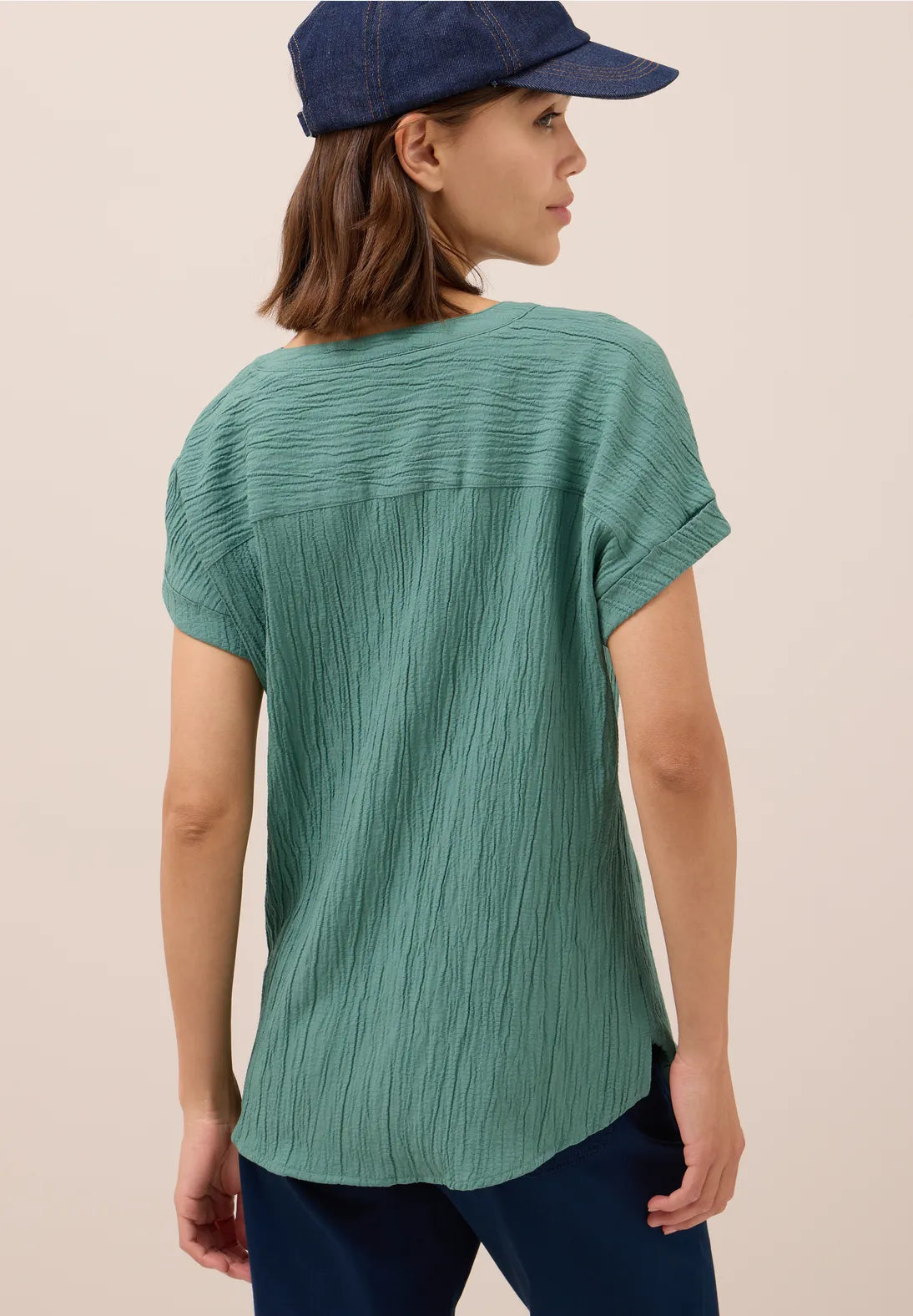 CECIL 345990 Solid Structure Blouse