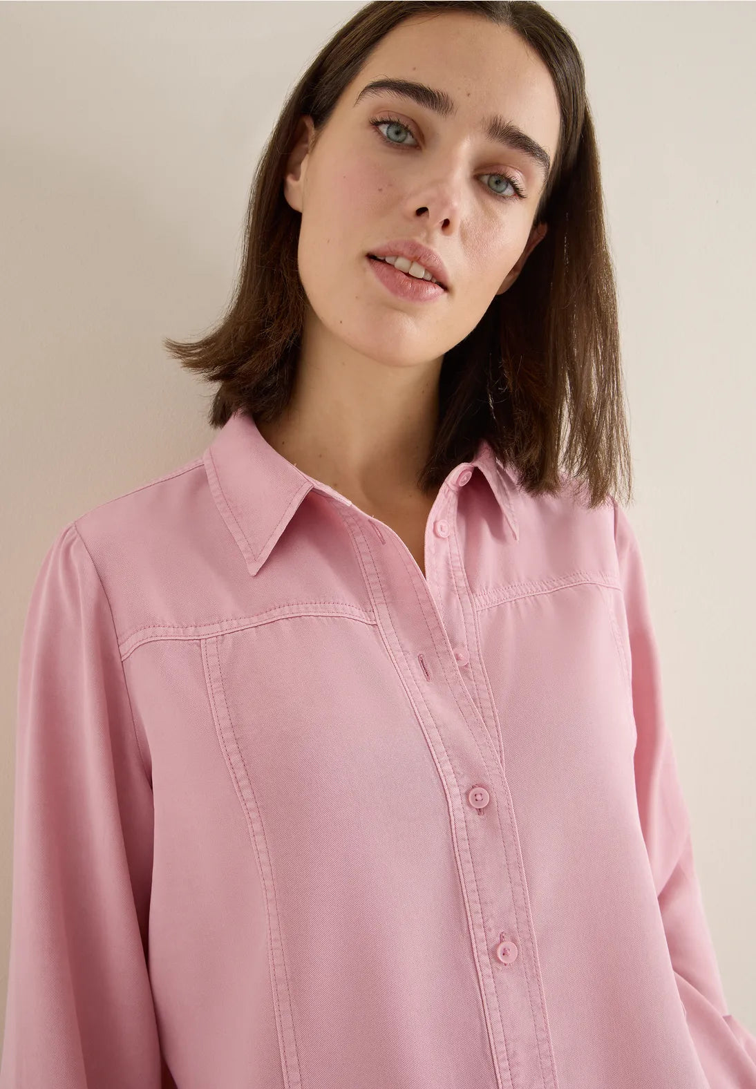 CECIL 346106 Color Lyocell Blouse