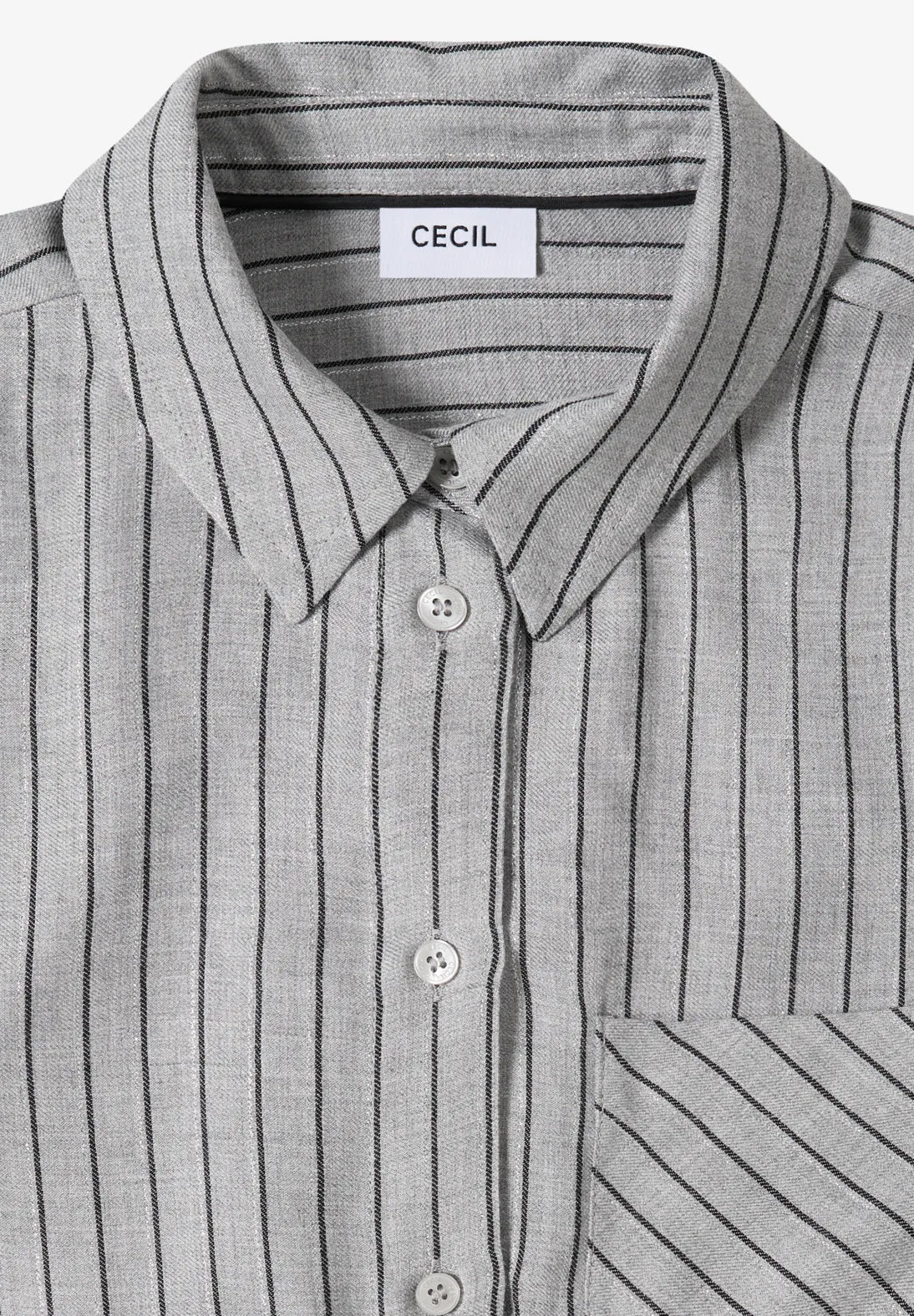 CECIL 346151 Flanell Lurex Stripe Blouse