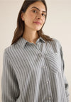 CECIL 346151 Flanell Lurex Stripe Blouse