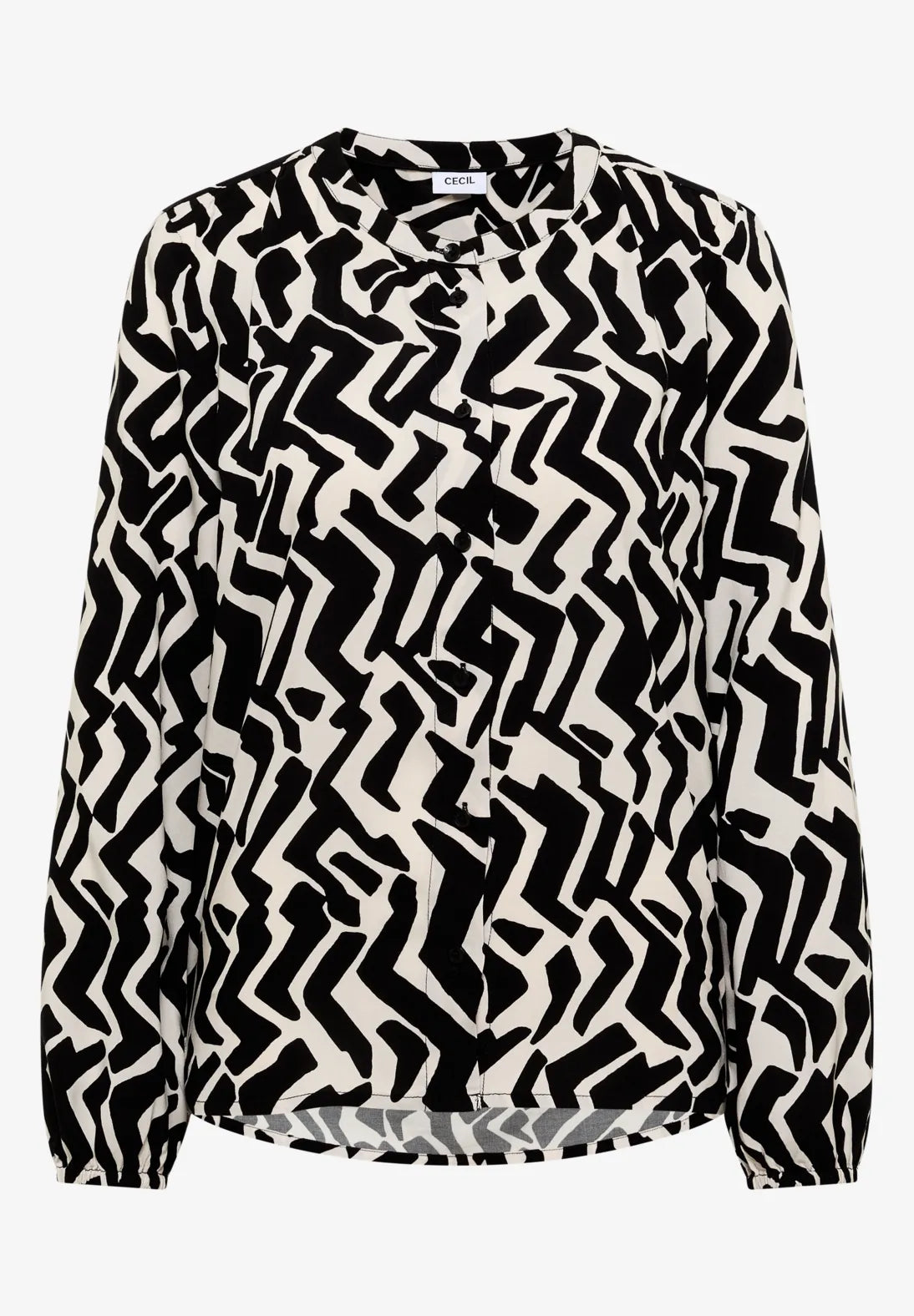 CECIL 346152 2 Tone Printed Blouse