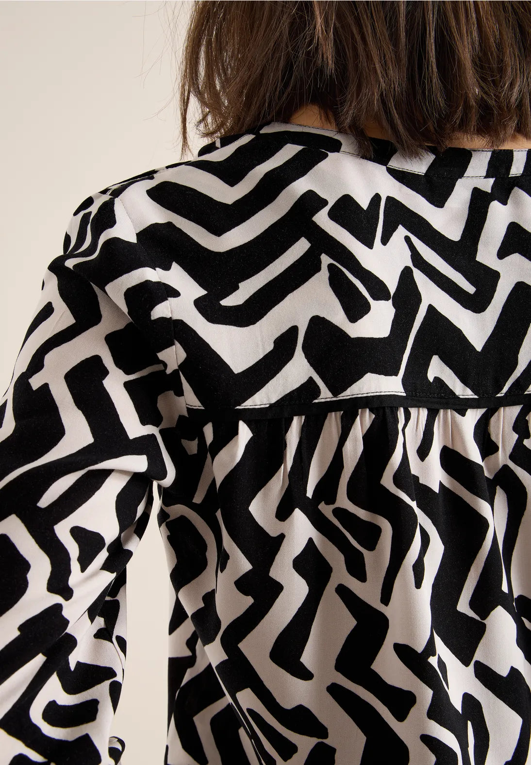 CECIL 346152 2 Tone Printed Blouse