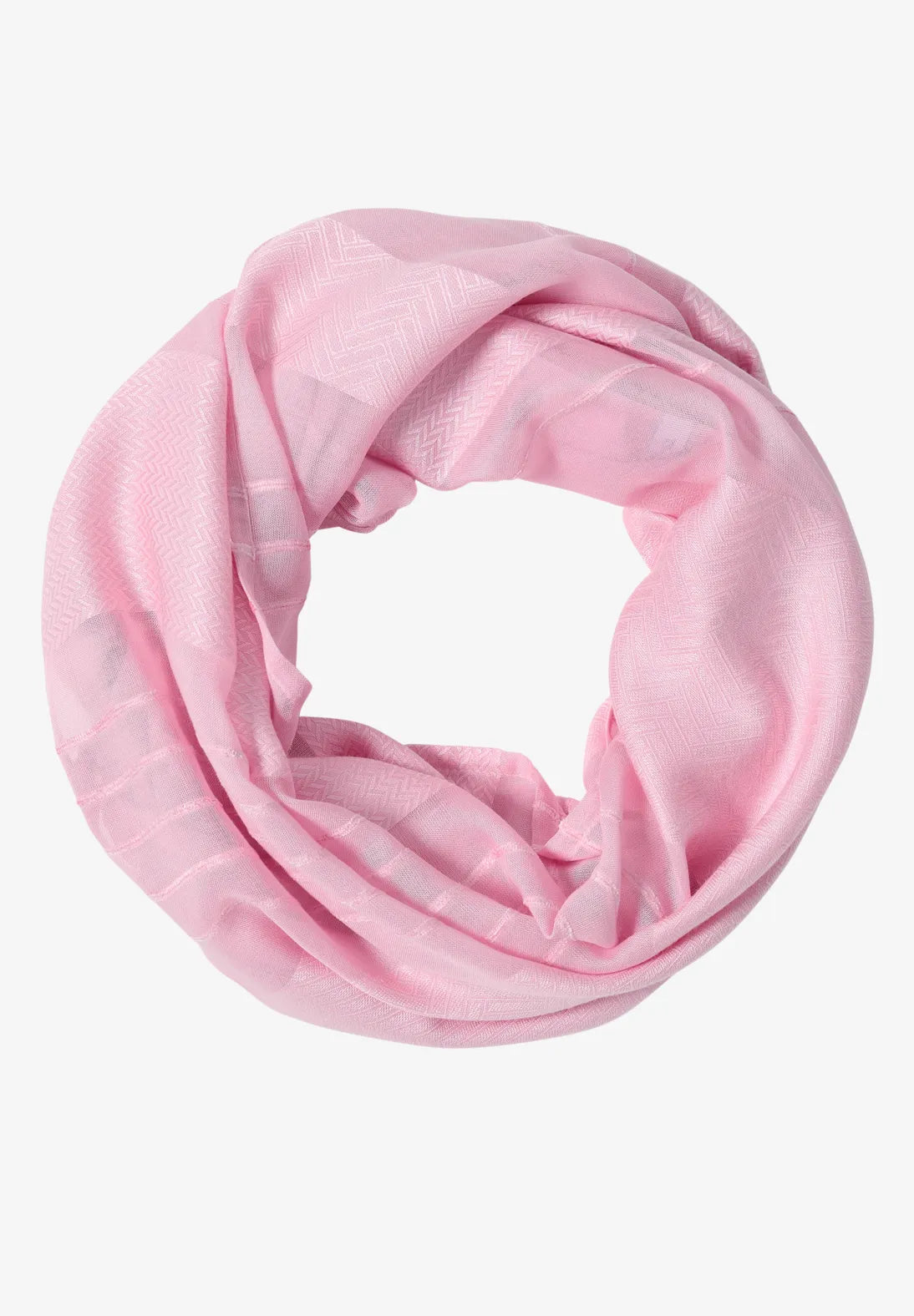 CECIL 572933 Solid Woven Self Stripe Loop Scarf