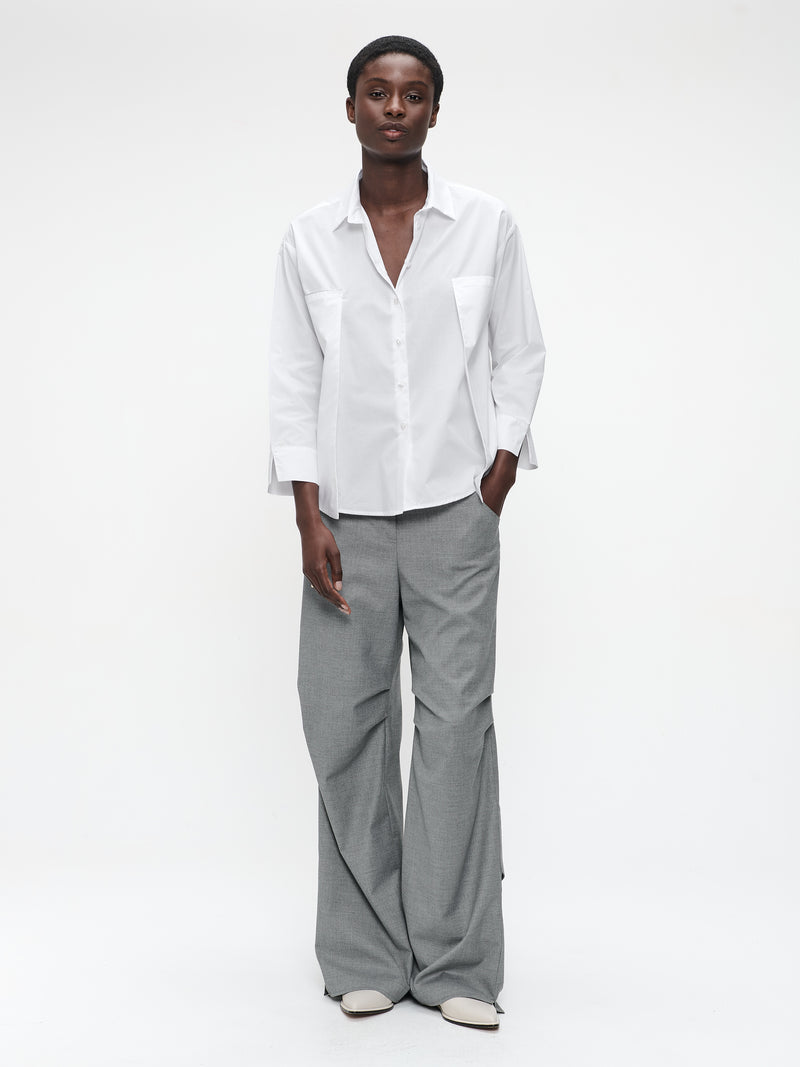 Jane Lushka BDC S257Limone Limone studio poplin blouse