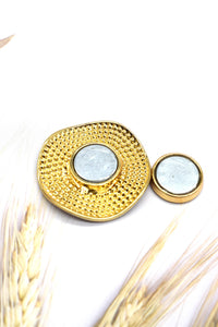 BEST OF IRISH RBB-4 Wavey Disc Brooch