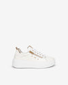 306541D WHITE NeroGiardini side zip sneaker