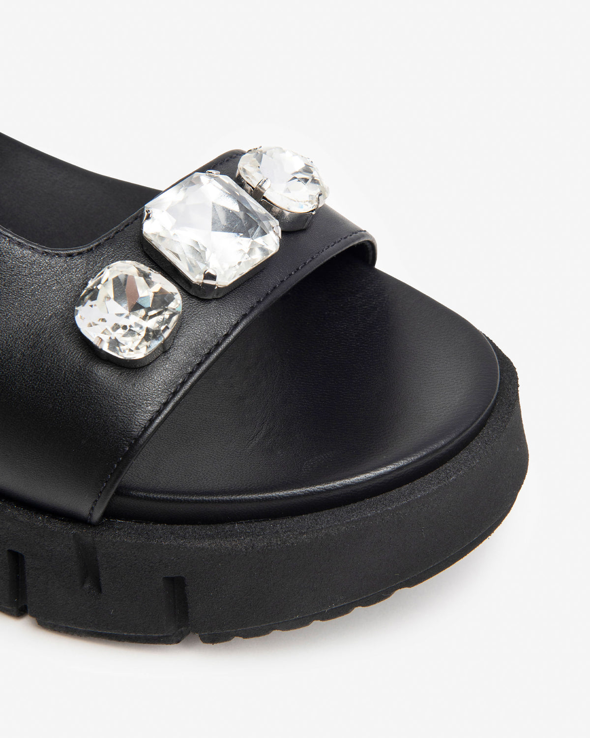 410707D BLACK NeroGiardini Platform Sandal