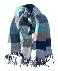 BEST OF IRISH GS25106 Crinkle Check Scarf & Pom Pom Hat Giftset