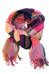 BEST OF IRISH GS25106 Crinkle Check Scarf & Pom Pom Hat Giftset