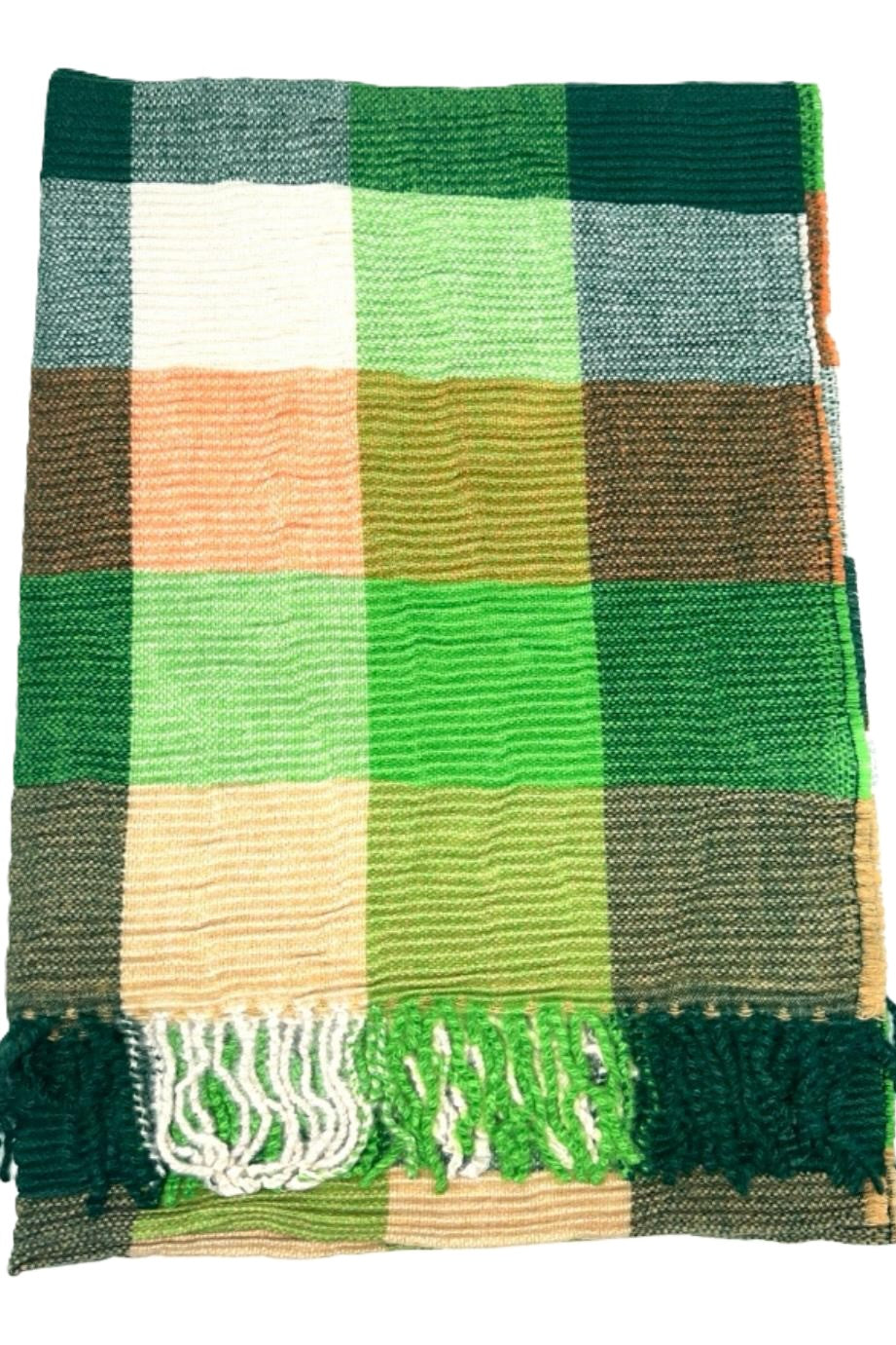 BEST OF IRISH GS25106 Crinkle Check Scarf & Pom Pom Hat Giftset