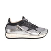 Andiafora Hoty Cracked Silver Ladies leather Shoes With Rubber Soles