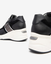 Baskets compensées noires NeroGiardini I11493D