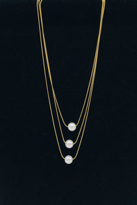 BEST OF IRISH BOID-RZ121A Trio Pearl Necklace