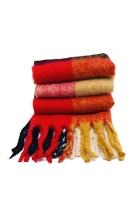 BEST OF IRISH GS25101 Rasta Scarf & Pom Pom Hat Gift Set