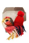 BEST OF IRISH GS25101 Rasta Scarf & Pom Pom Hat Gift Set