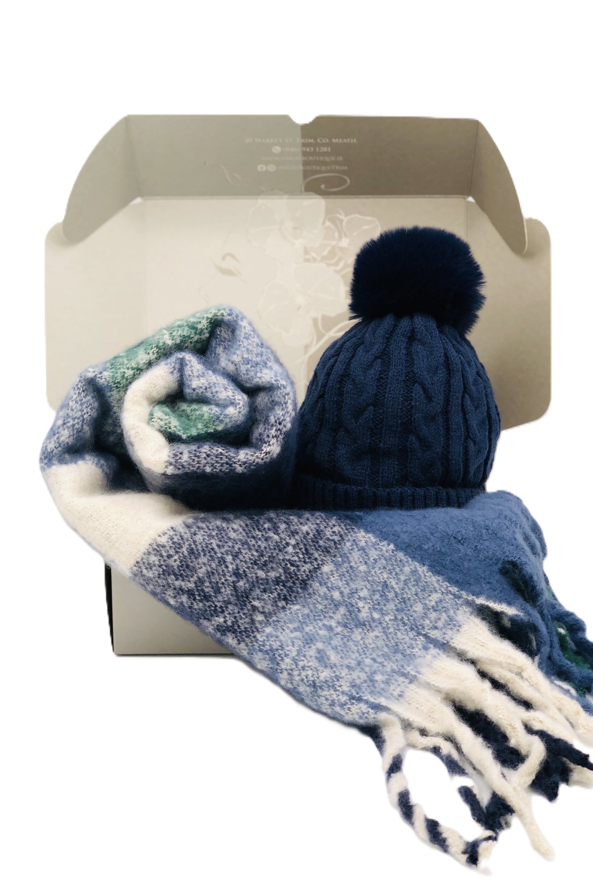 BEST OF IRISH GS25101 Rasta Scarf & Pom Pom Hat Gift Set