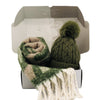 BEST OF IRISH GS25101 Rasta Scarf & Pom Pom Hat Gift Set