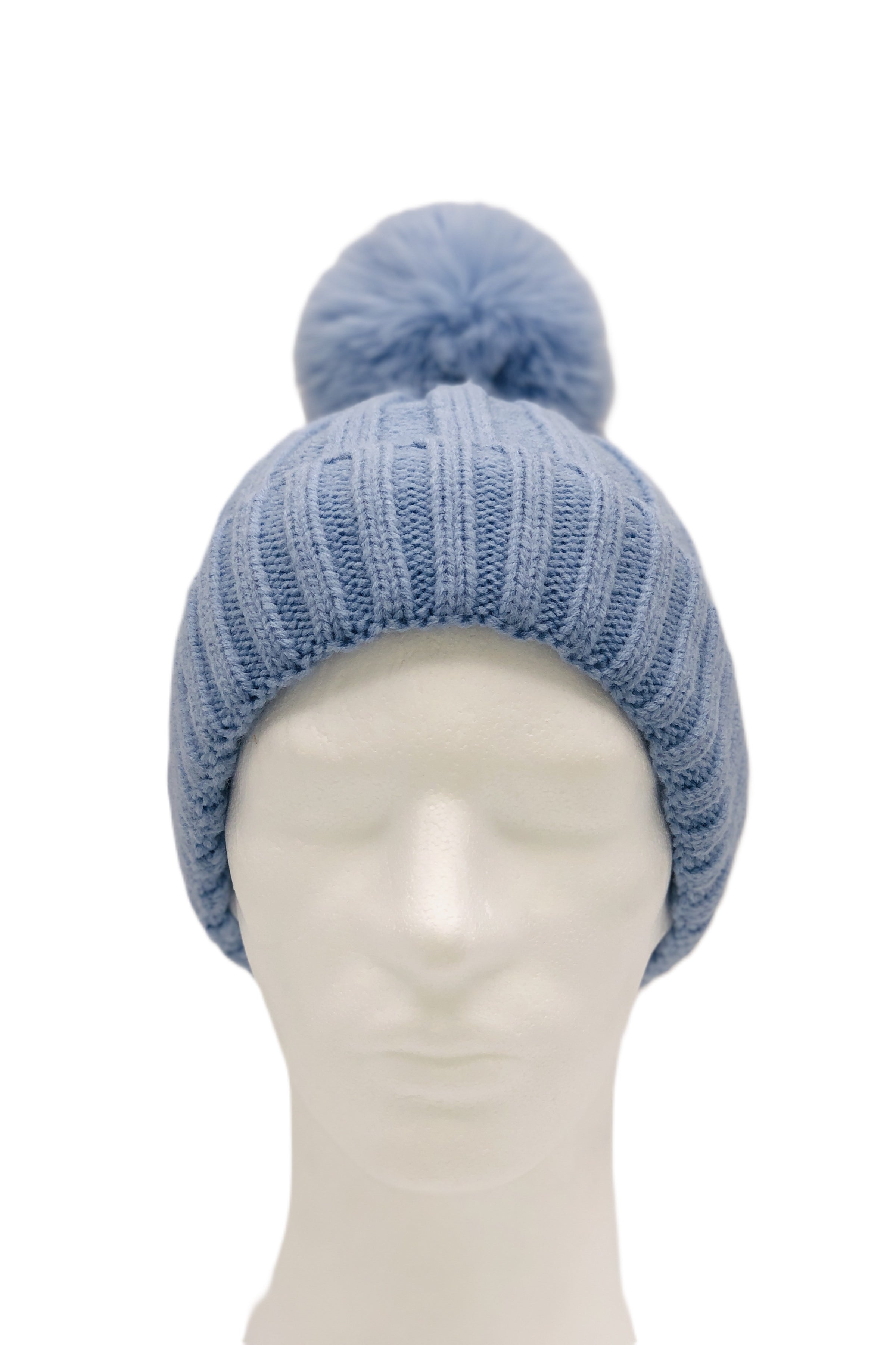 BEST OF IRISH GS25106 Crinkle Check Scarf & Pom Pom Hat Giftset