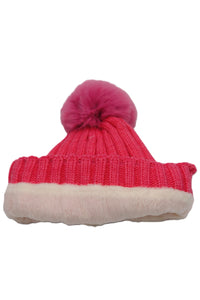 BEST OF IRISH GS25106 Crinkle Check Scarf & Pom Pom Hat Giftset